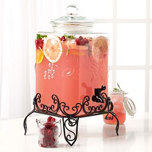 Tall Glass Beverage Dispenser