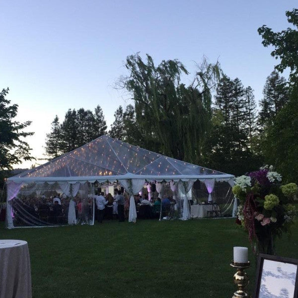 40x40 Frame Tent (Clear or White Top) - Tents & Events