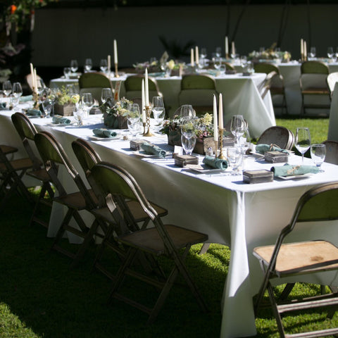 White Chair Cushion, Rental Reception Party Banquet